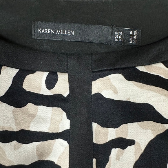 Karen Millen Zebra Dress Size 6 - Picture 5 of 15